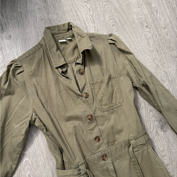 GAP olive green utility jumpsuit - Picture 5 of 9